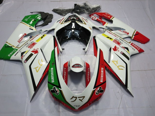 77 Bianco Rosso Verde 07-14 Ducati 848 1098 1198 Carena