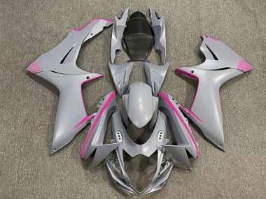 Accenti Grigio Nardo Opaco & Rosa 11-24 Suzuki GSXR 600-750 Carena