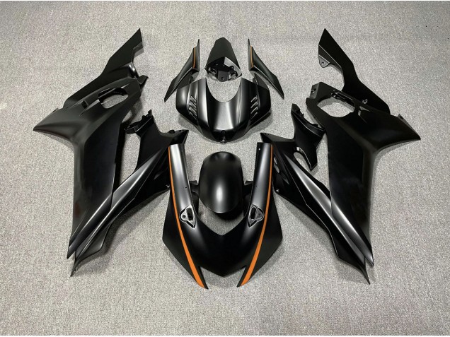 Accenti Neri Opachi & Arancioni 17-21 Yamaha R6 Carena