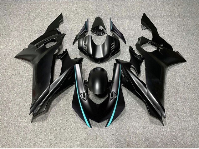 Accenti Nero Opaco & Verde Acqua 17-21 Yamaha R6 Carena