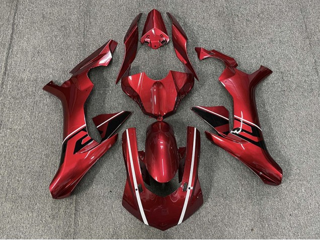Accenti Rosso Intenso & Bianco & Nero 15-19 Yamaha R1 Carena