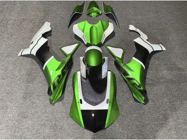 Accenti Verdi & Fibra Di Carbonio 15-19 Yamaha R1 Carena