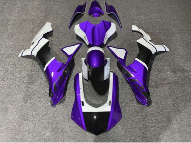 Accenti Viola & Fibra Di Carbonio 15-19 Yamaha R1 Carena