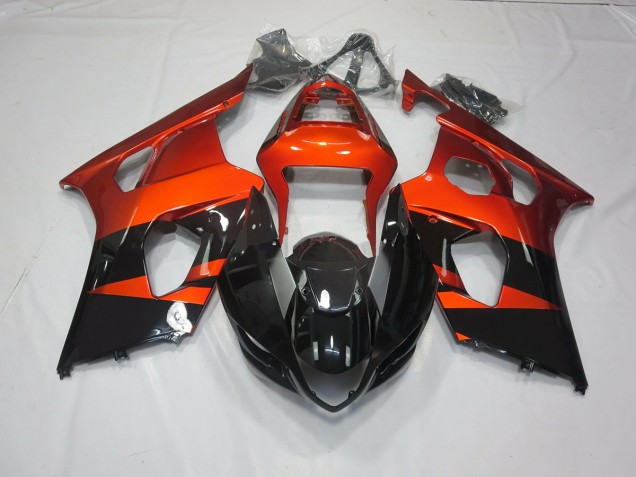 Arancio Bruciato & Nero 03-04 Suzuki GSXR 1000 Carena