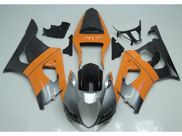 Arancio Chiaro Argento & Nero 03-04 Suzuki GSXR 1000 Carena