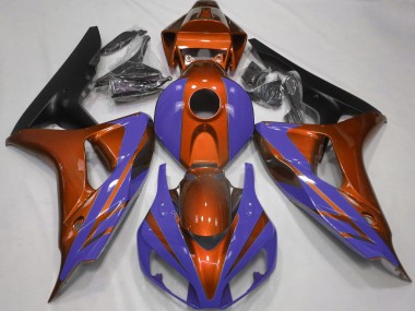 Arancio Lucido & Blu Scuro 06-07 Honda CBR1000RR Carena