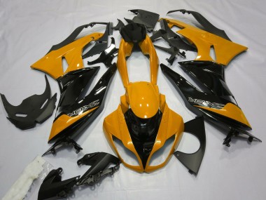Arancio Lucido & Nero 09-12 Kawasaki ZX6R Carena