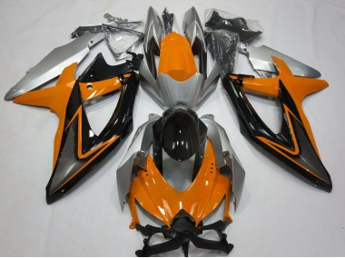 Arancione & Argento 08-10 Suzuki GSXR 600-750 Carena