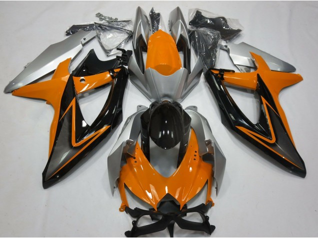 Arancione & Argento 08-10 Suzuki GSXR 600-750 Carena