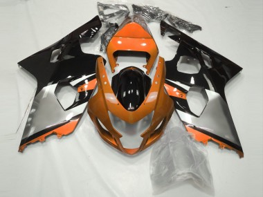 Arancione Argento & Nero 04-05 Suzuki GSXR 600-750 Carena