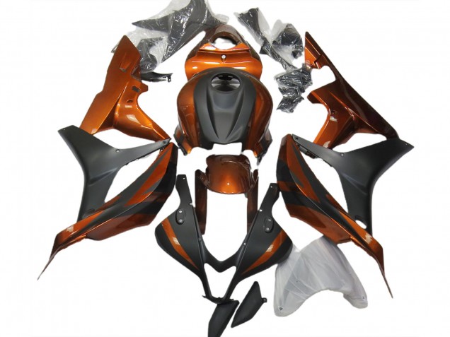 Arancione Bruciato & Nero Opaco 07-08 Honda CBR600RR Carena
