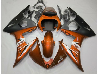 Arancione Lucido & Bianco 03-04 Yamaha R6 Carena