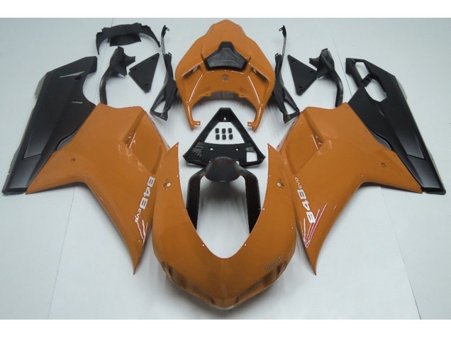 Arancione Lucido & Nero 07-14 Ducati 848 1098 1198 Carena