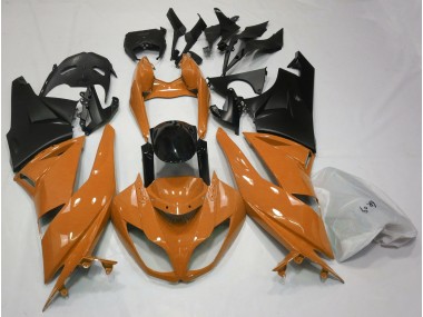 Arancione Lucido & Nero 09-12 Kawasaki ZX6R Carena