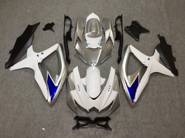 Argento Bianco Blu 08-10 Suzuki GSXR 600-750 Carena