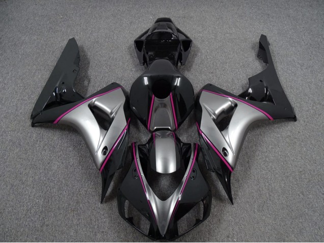 Argento Con Striscia Rosa 06-07 Honda CBR1000RR Carena