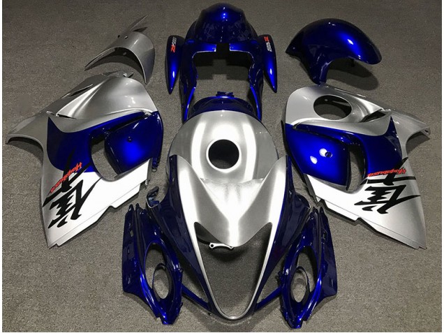 Argento Lucido & Blu 08-20 Suzuki GSXR 1300 Carena