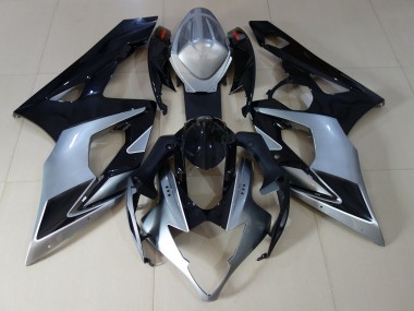 Argento Lucido & Nero 05-06 Suzuki GSXR 1000 Carena