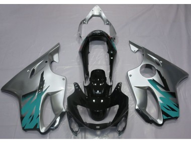 Argento Lucido & Verde Acqua 99-00 Honda CBR600 F4 Carena