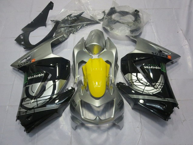 Argento & Nero 08-12 Kawasaki Ninja 250 Carena