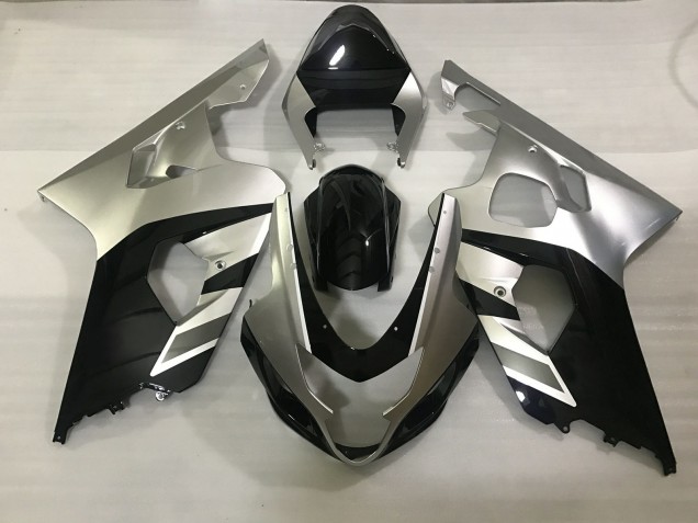 Argento Opaco & Nero 04-05 Suzuki GSXR 600-750 Carena