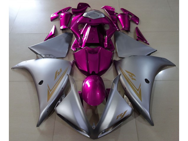 Argento Opaco & Rosa 09-11 Yamaha R1 Carena