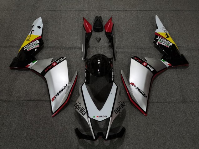 Argento Pirelli & Rosso 10-15 Aprilia RSV4 1000 Carena