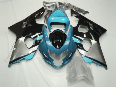 Azzurro Argento & Nero 04-05 Suzuki GSXR 600-750 Carena