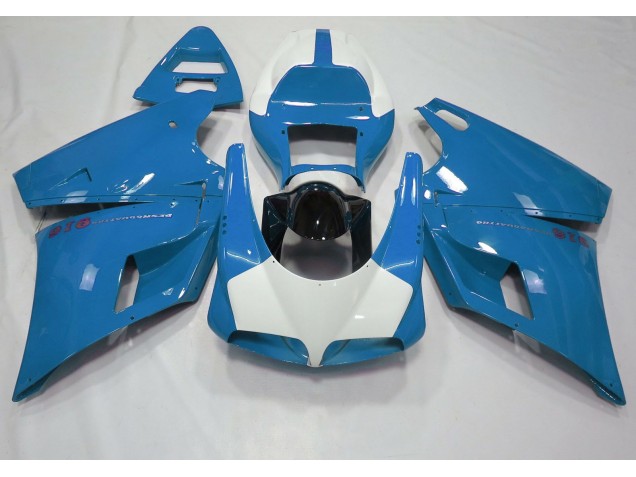 Azzurro & Bianco Lucidi 93-05 Ducati 996 748 916 998 Carena