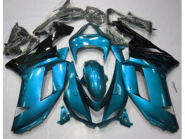 Azzurro Lucido & Nero 07-08 Kawasaki ZX6R Carena