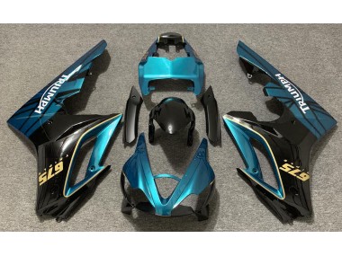 Azzurro Lucido & Nero 09-12 Triumph Daytona 675 Carena