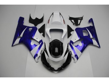 Bianco & Blu 01-03 Suzuki GSXR 600-750 Carena