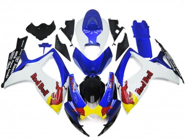 Bianco & Blu Rosso Toro Personalizzato 06-07 Suzuki GSXR 600-750 Carena