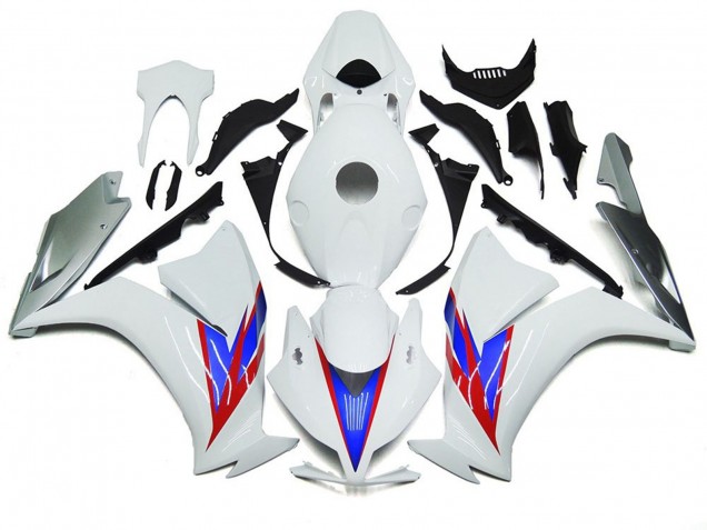 Bianco Lucido & Argento 12-16 Honda CBR1000RR Carena