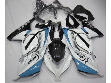 Bianco Lucido & Azzurro 13-18 Kawasaki Ninja 300 Carena