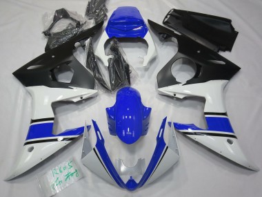 Bianco Lucido & Blu 03-04 Yamaha R6 Carena