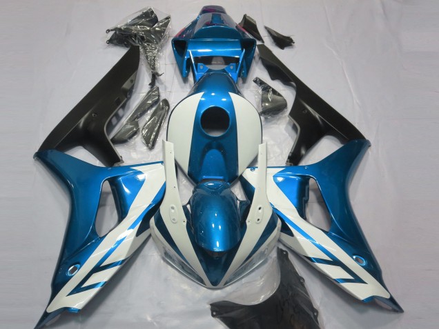 Bianco Lucido & Blu 06-07 Honda CBR1000RR Carena
