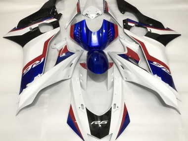Bianco Lucido & Blu Intenso 17-21 Yamaha R6 Carena