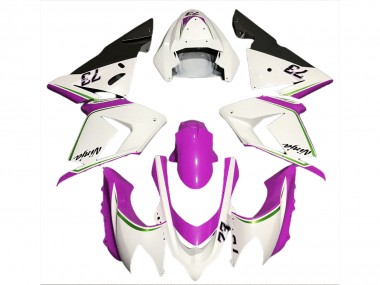 Bianco Lucido & Rosa 04-05 Kawasaki ZX10R Carena