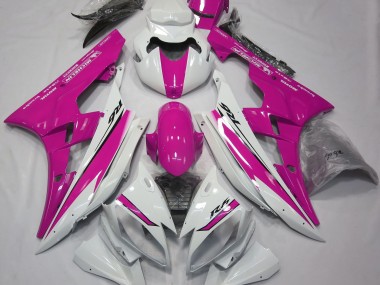 Bianco Lucido & Rosa 06-07 Yamaha R6 Carena