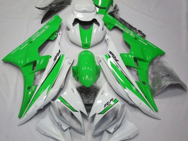 Bianco Lucido & Verde 06-07 Yamaha R6 Carena