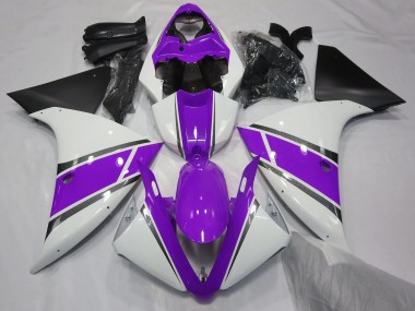 Bianco Lucido & Viola 09-11 Yamaha R1 Carena
