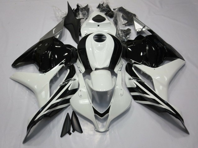 Bianco & Nero Lucido 09-12 Honda CBR600RR Carena