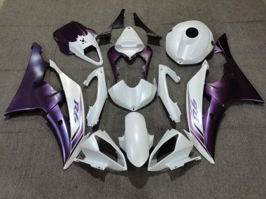 Bianco Opaco & Viola 08-16 Yamaha R6 Carena