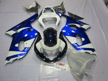 Blu & Bianco 01-03 Suzuki GSXR 600-750 Carena