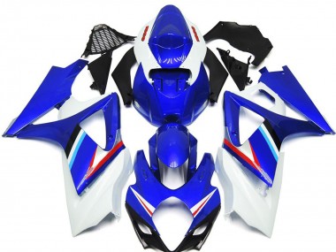 Blu & Bianco Lucido 07-08 Suzuki GSXR 1000 Carena