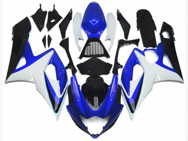 Blu Lucido & Bianco 05-06 Suzuki GSXR 1000 Carena