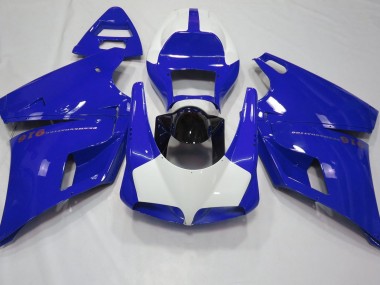 Blu Lucido & Bianco 93-05 Ducati 996 748 916 998 Carena