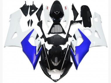 Blu Lucido & Bianco Lucido 05-06 Suzuki GSXR 1000 Carena