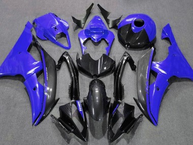 Blu Lucido & Fibra Di Carbonio 08-16 Yamaha R6 Carena